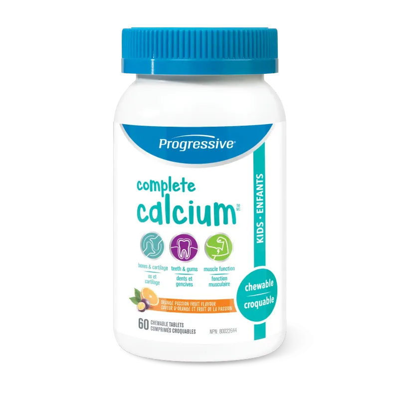 PROGRESSIVE COMPLETE CALCIUM FOR KIDS 60 CHEWABLE TABS