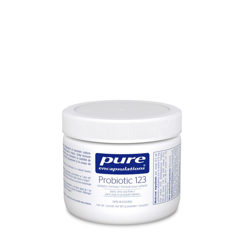 PURE ENCAPSULATIONS PROBIOTIC 123 80G (REFORMULATED)