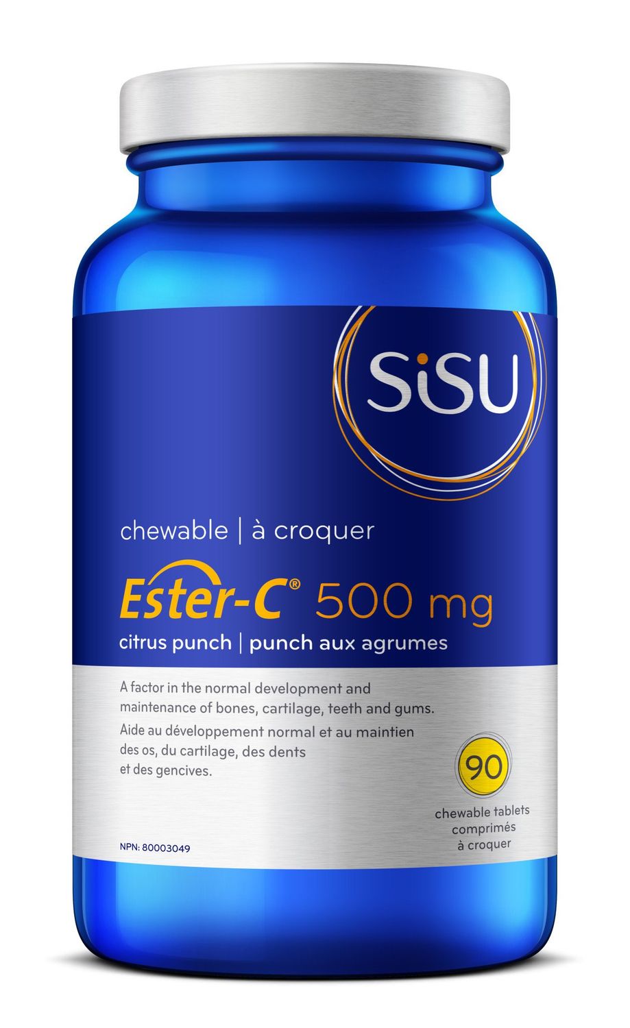 SISU ESTER-C 500MG 90 CITRUS PUNCH CHEWABLE TABS