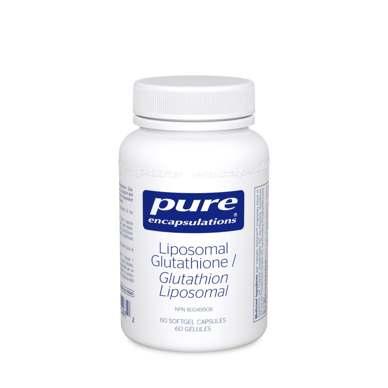 PURE ENCAPSULATIONS LIPOSOMAL GLUTATHIONE 375MG 60 SOFTGELS