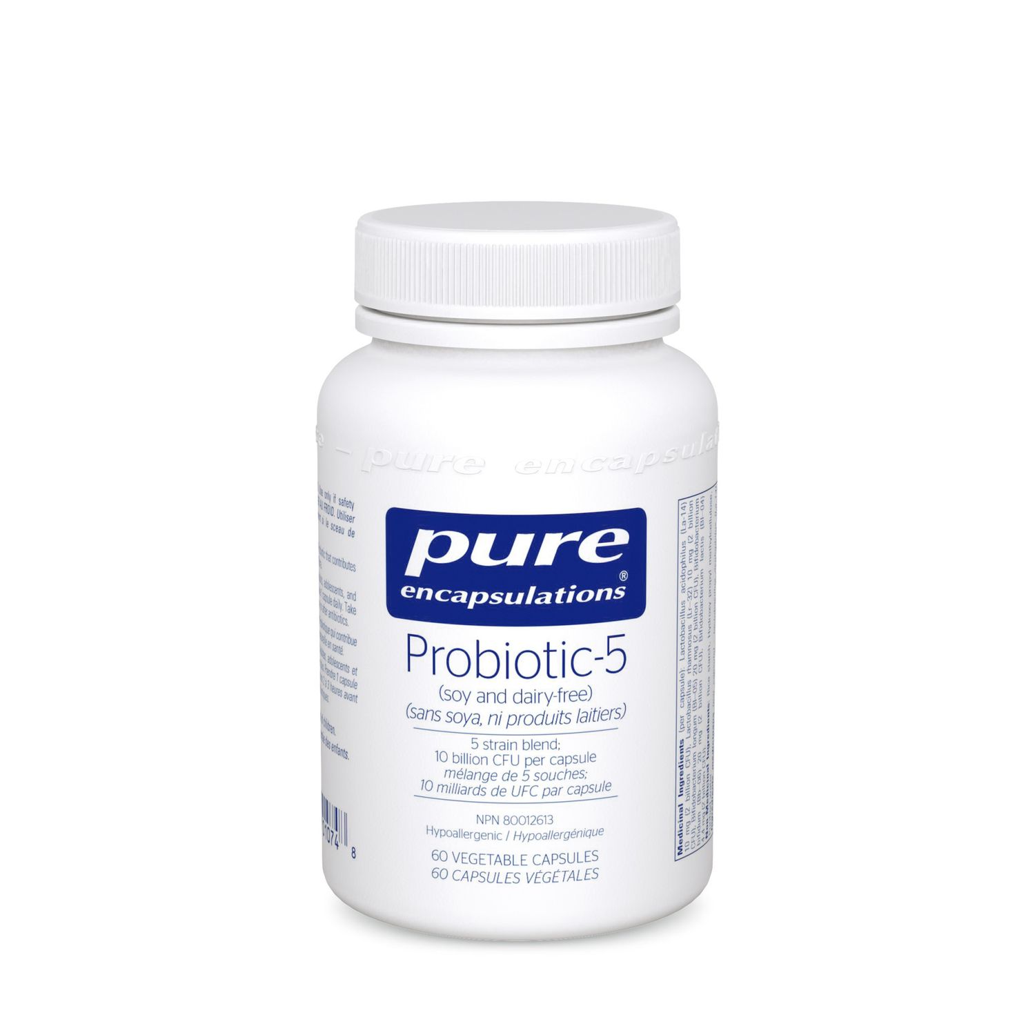 PURE ENCAPSULATIONS PROBIOTIC 5 (DAIRY-FREE)  60 VEGICAPS