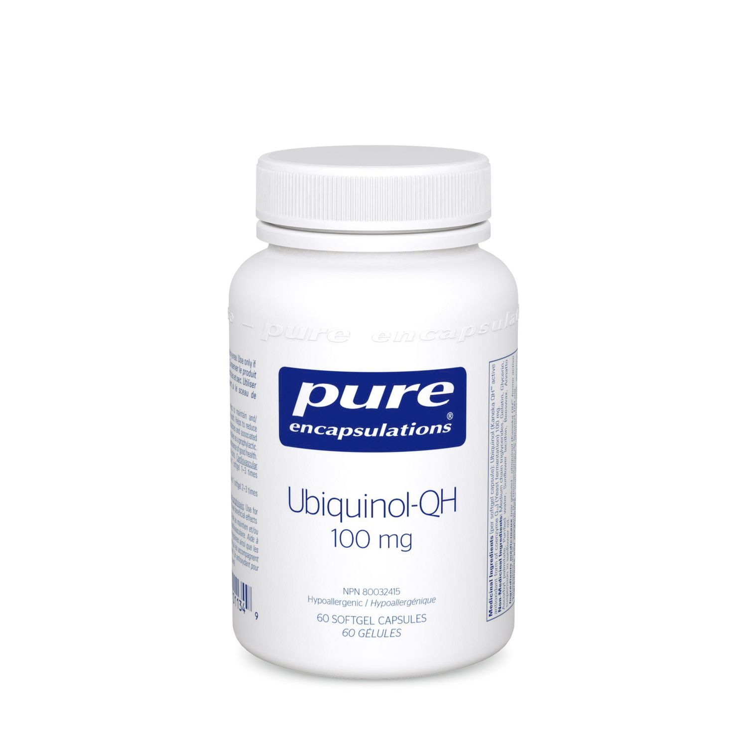 PURE ENCAPSULATIONS UBIQUINOL-QH 100MG 60 SOFTGELS