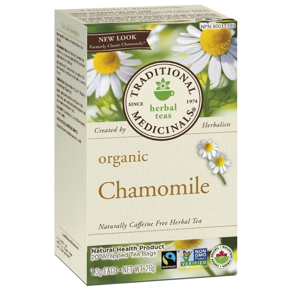 TRADITIONAL MEDICINALS ORGANIC CHAMOMILE TEA 16 BAGS