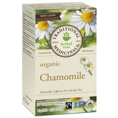 TRADITIONAL MEDICINALS ORGANIC CHAMOMILE TEA 16 BAGS