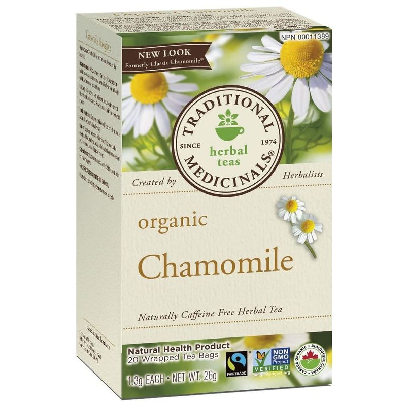 TRADITIONAL MEDICINALS ORGANIC CHAMOMILE TEA 16 BAGS