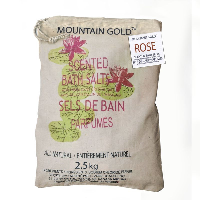 MOUNTAIN GOLD SCENTED BATH SALTS ROSE 2.5KG
