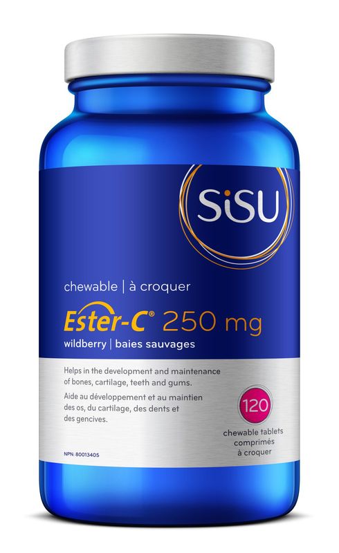 SISU ESTER-C 250MG WILDBERRY 120 CHEWABLE TABS