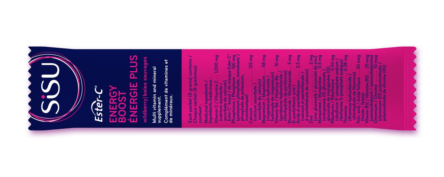 SISU ESTER-C ENERGY BOOST WILDBERRY SINGLES