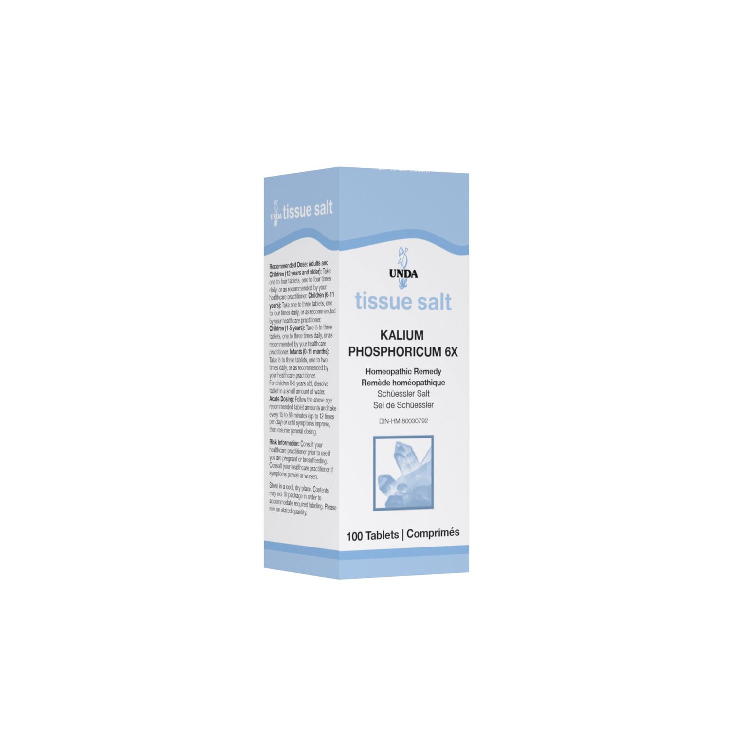 UNDA KALIUM PHOSPHORICUM 6X TISSUE SALTS 100 TABS