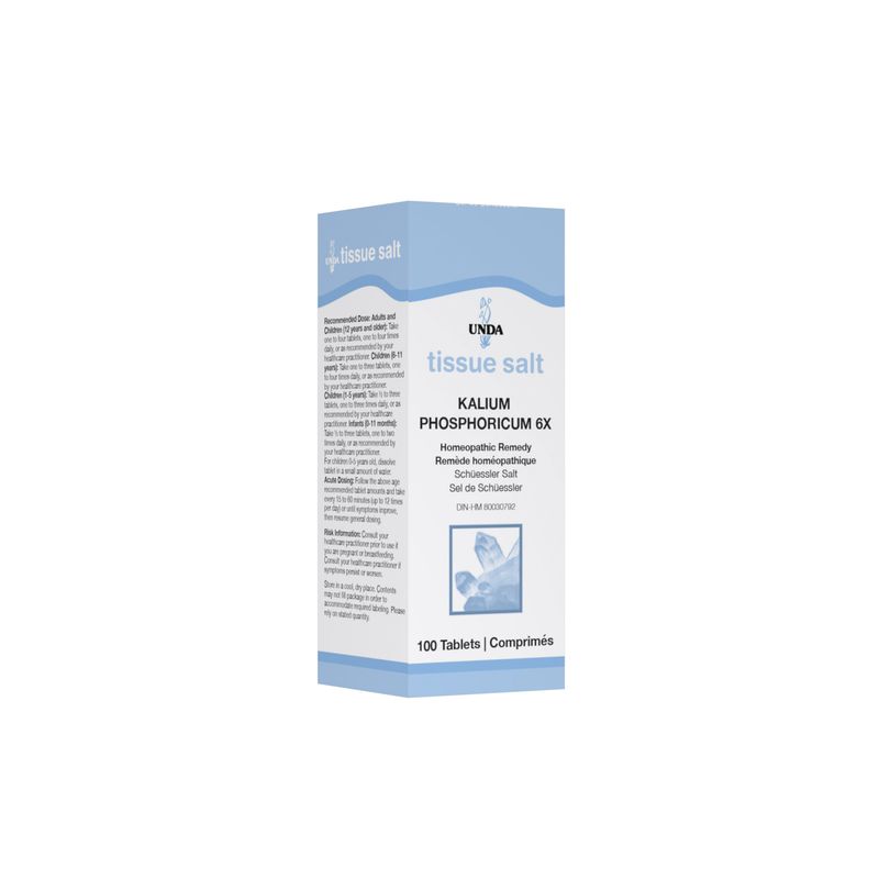 UNDA KALIUM PHOSPHORICUM 6X TISSUE SALTS 100 TABS