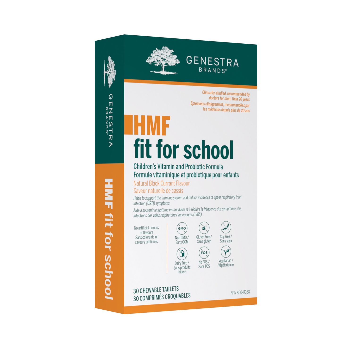 GENESTRA HMF FIT FOR SCHOOL 30 CHEWABLE TABLETS