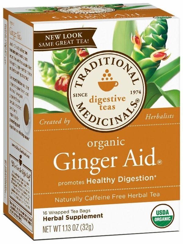 TRADITIONAL MEDICINALS GINGER AID TEA 16 BAGS
