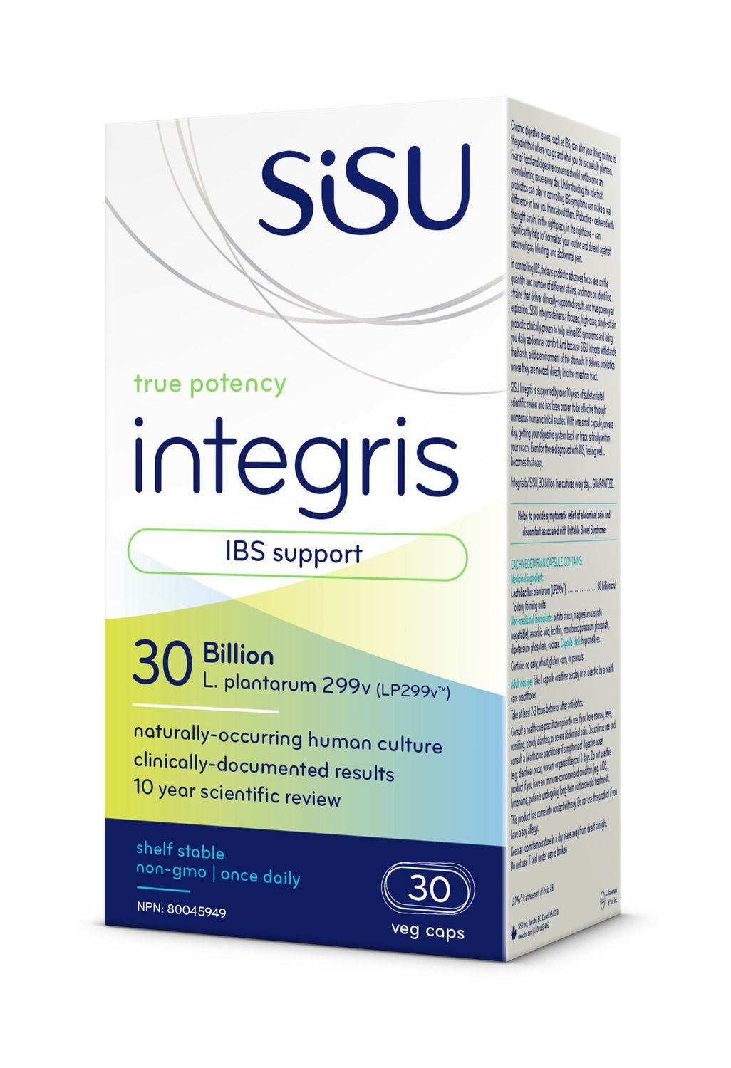 SISU INTEGRIS PROBIOTIC 30 BILLION 30 VEGICAPS
