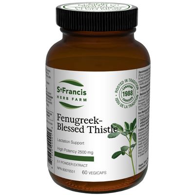 ST FRANCIS FENUGREEK + BLESSED THISTLE 60 VEGICAPS ST FRANCIS FENUGREEK + BLESSED THISTLE 60 VEGICAPS