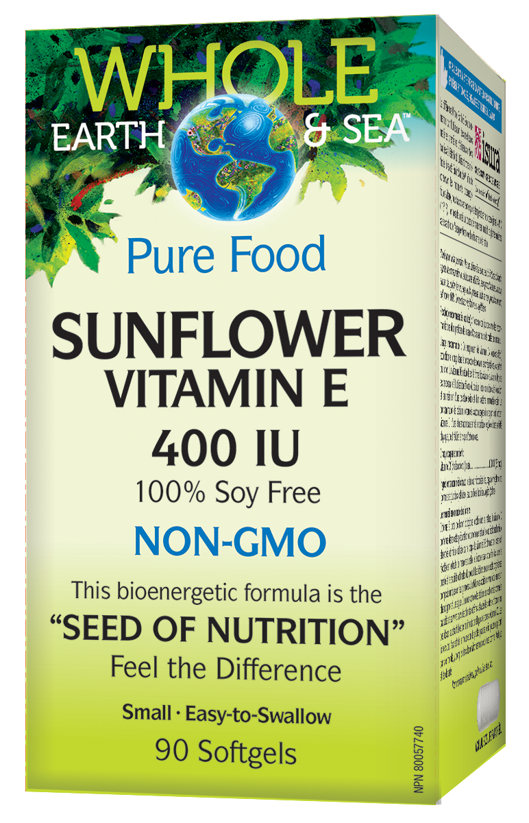WHOLE EARTH &amp; SEA SUNFLOWER VITAMIN E 400IU 90 SOFTGELS