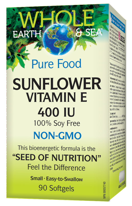 WHOLE EARTH &amp; SEA SUNFLOWER VITAMIN E 400IU 90 SOFTGELS