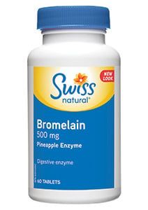SWISS NATURAL BROMELAIN 500MG 60 TABS