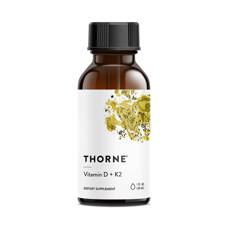 THORNE VITAMIN D3 &amp; K2 LIQUID 30ML