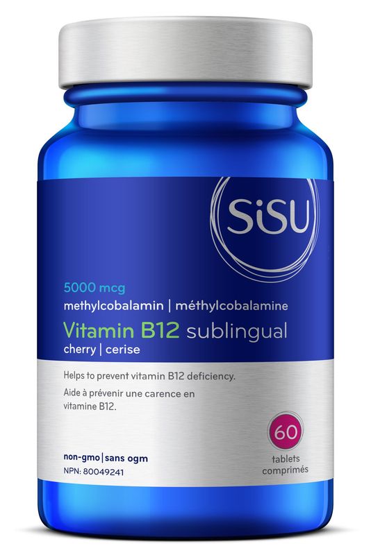 SISU B12 5000MCG (METHYLCOBALAMIN) CHERRY 60 SUBLINGUAL TABS