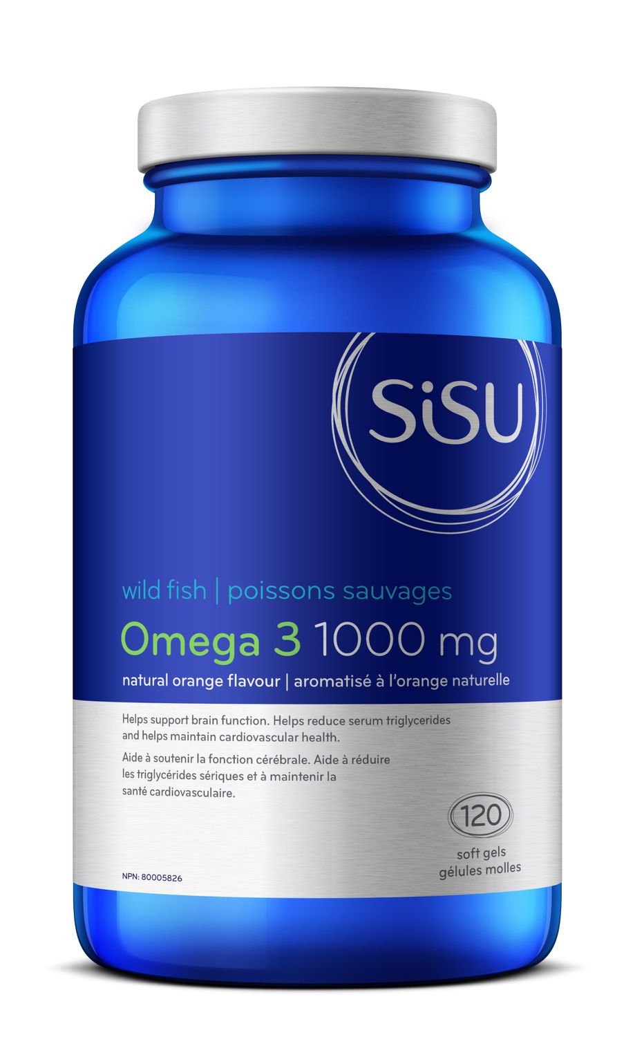 SISU OMEGA 3 1000MG ORANGE 120 SOFTGELS