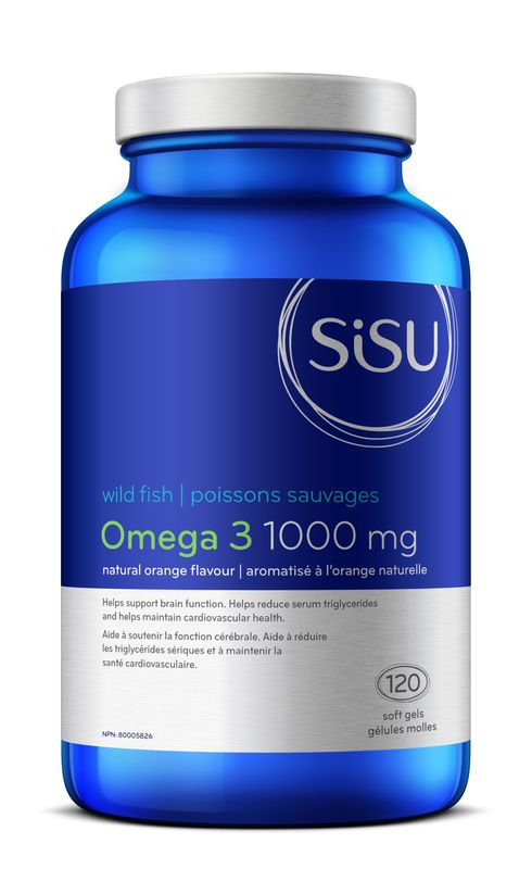 SISU OMEGA 3 1000MG ORANGE 120 SOFTGELS