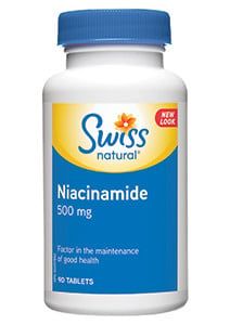 SWISS NATURAL NIACINAMIDE 500MG 90 TABS