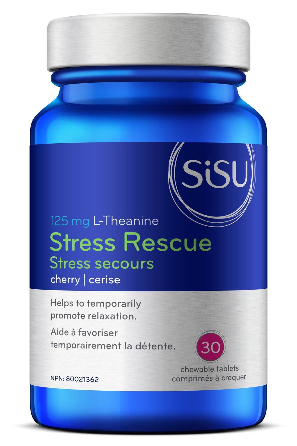 SISU STRESS RESCUE (L-THEANINE) 30 CHERRY CHEWABLE TABS