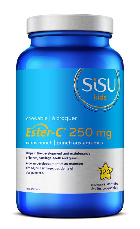 SISU ESTER-C KIDS 250MG 120 CITRUS PUNCH CHEWABLE STARS