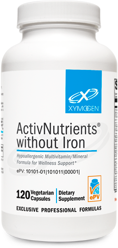 XYMOGEN ACTIVNUTRIENTS WITHOUT IRON 120 VEGICAPS