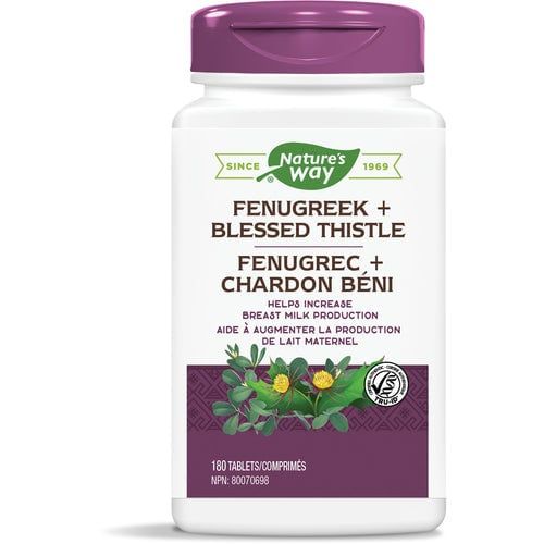 NATURE'S WAY FENUGREEK + BLESSED THISTLE 180 TABS