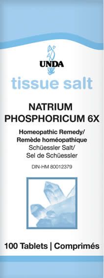 UNDA NATRUM PHOSPHORICUM  6X TISSUE SALTS 100 TABS