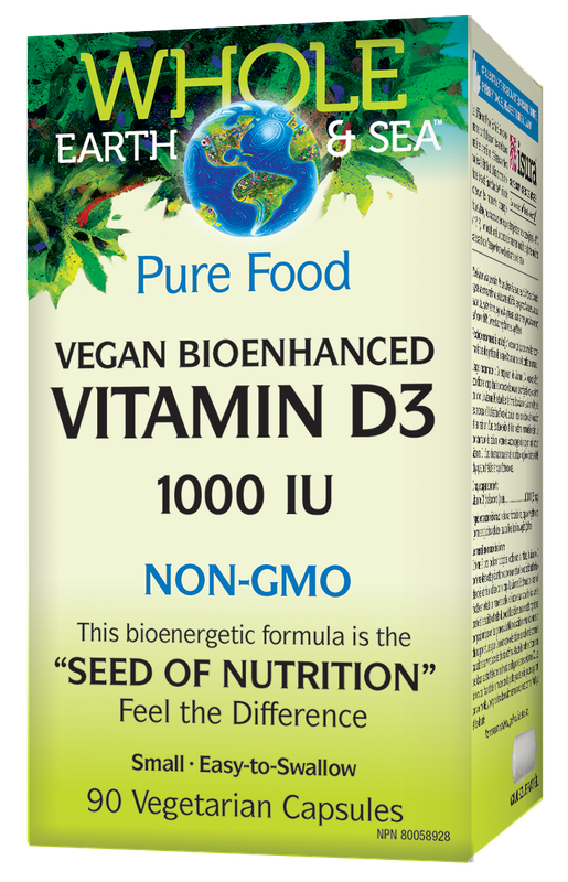 WHOLE EARTH &amp; SEA VEGAN BIOENHANCED VITAMIN D3 90 VEGICAPS