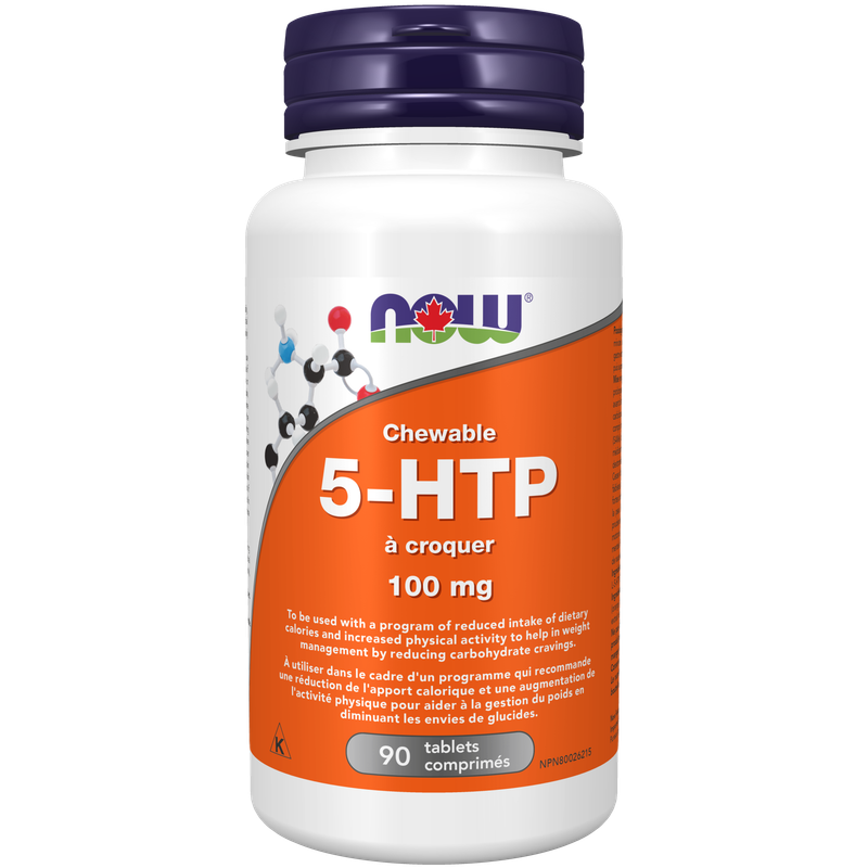 NOW 5HTP 100MG 90 CHEWABLE TABS