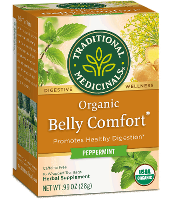 TRADITIONAL MEDICINALS BELLY COMFORT (PREVIOUSLY EATER'S DIGEST) PEPPERMINT TEA 16 BAGS