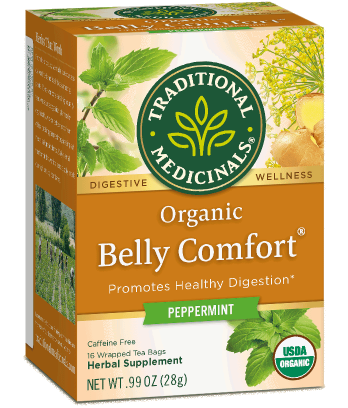 TRADITIONAL MEDICINALS BELLY COMFORT (PREVIOUSLY EATER'S DIGEST) PEPPERMINT TEA 16 BAGS