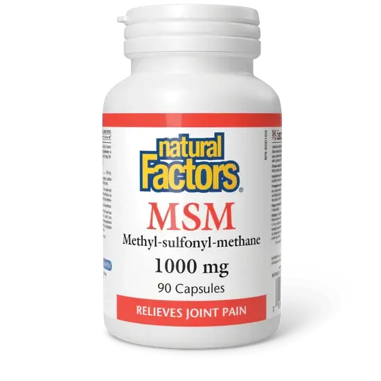 NATURAL FACTORS MSM 1000MG 90 CAPS