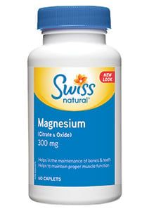 SWISS NATURAL MAGNESIUM (CITRATE &amp; OXIDE) 250MG 60 VEGICAPS