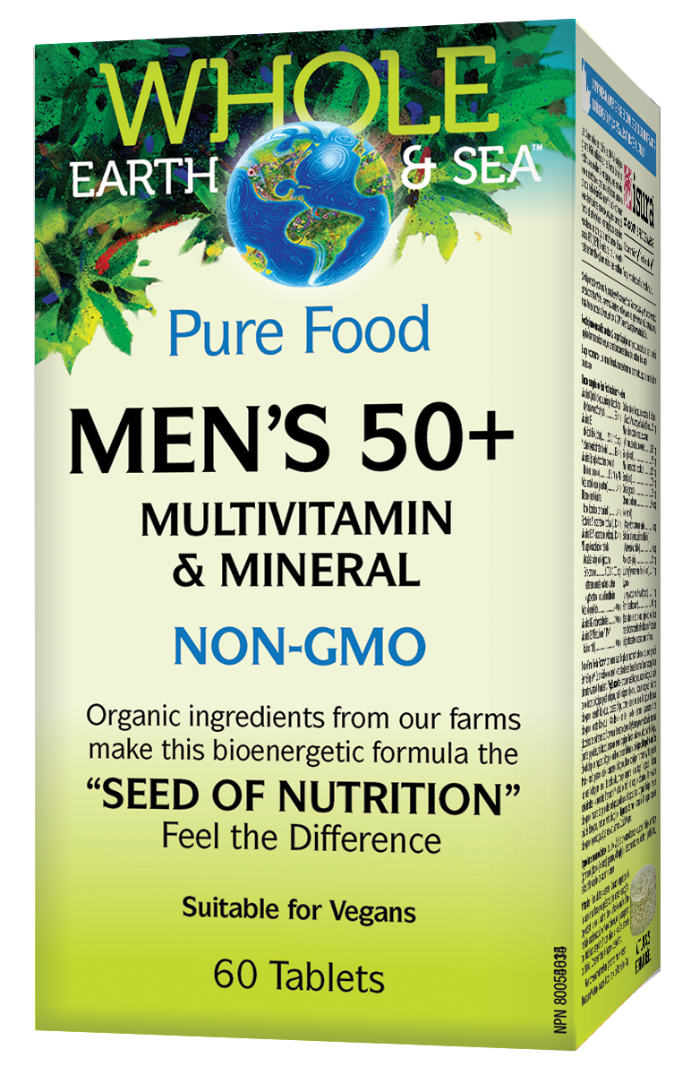 WHOLE EARTH &amp; SEA MEN'S 50+ MULTIVITAMIN &amp; MINERAL 60 TABS