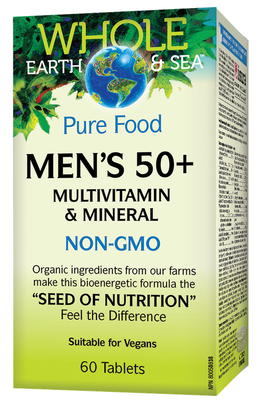 WHOLE EARTH &amp; SEA MEN'S 50+ MULTIVITAMIN &amp; MINERAL 60 TABS