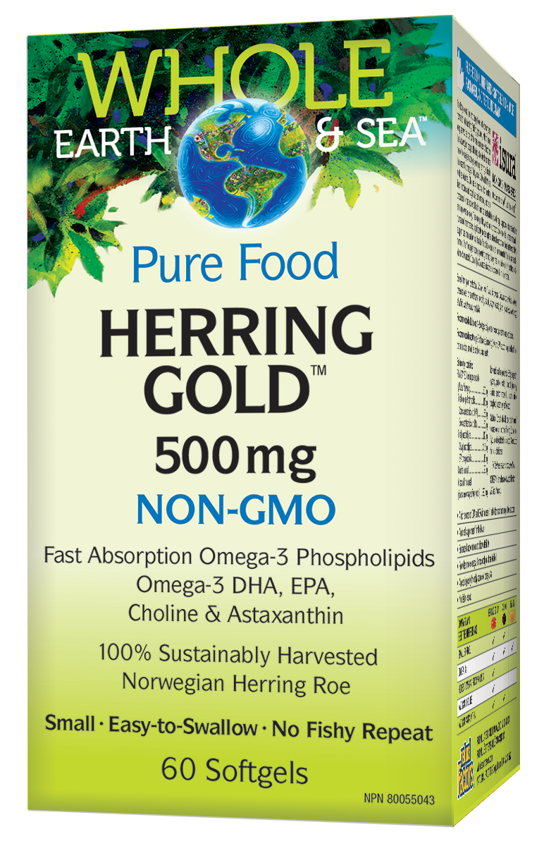 WHOLE EARTH &amp; SEA HERRING GOLD 500MG 60 SOFTGELS