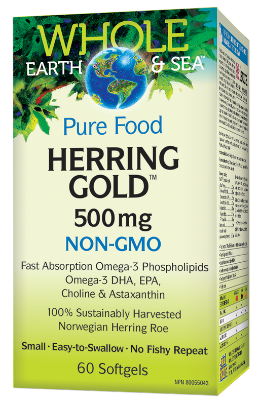 WHOLE EARTH &amp; SEA HERRING GOLD 500MG 60 SOFTGELS