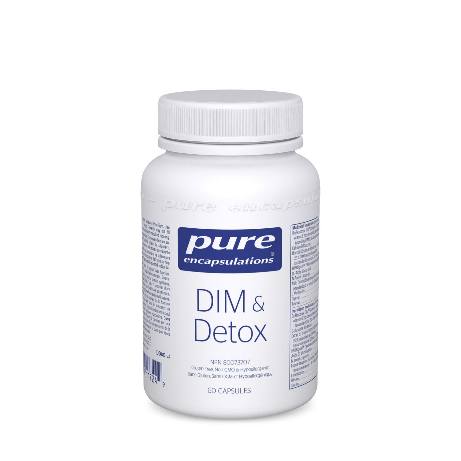 PURE ENCAPSULATIONS DIM &amp; DETOX 60 VEGICAPS