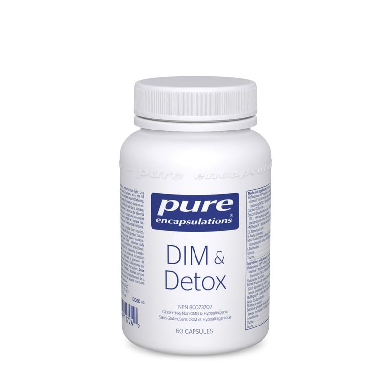 PURE ENCAPSULATIONS DIM &amp; DETOX 60 VEGICAPS