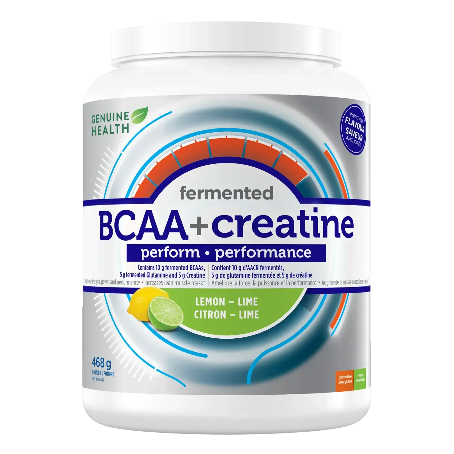 GENUINE HEALTH FERMENTED BCAA + CREATINE POWDER 440G