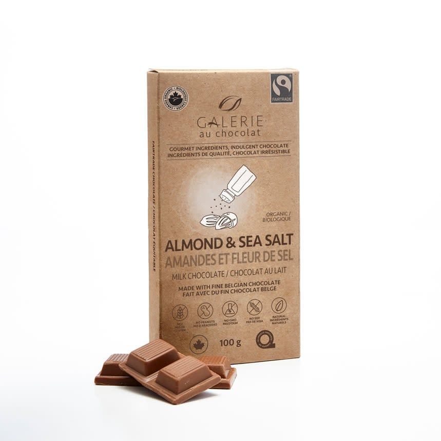 GALERIE AU MILK CHOCOLATE ALMOND SEA SALT BAR