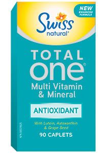 SWISS NATURAL TOTAL ONE ANTIOXIDANT MULTI VITAMIN &amp; MINERAL 60 CAPLETS