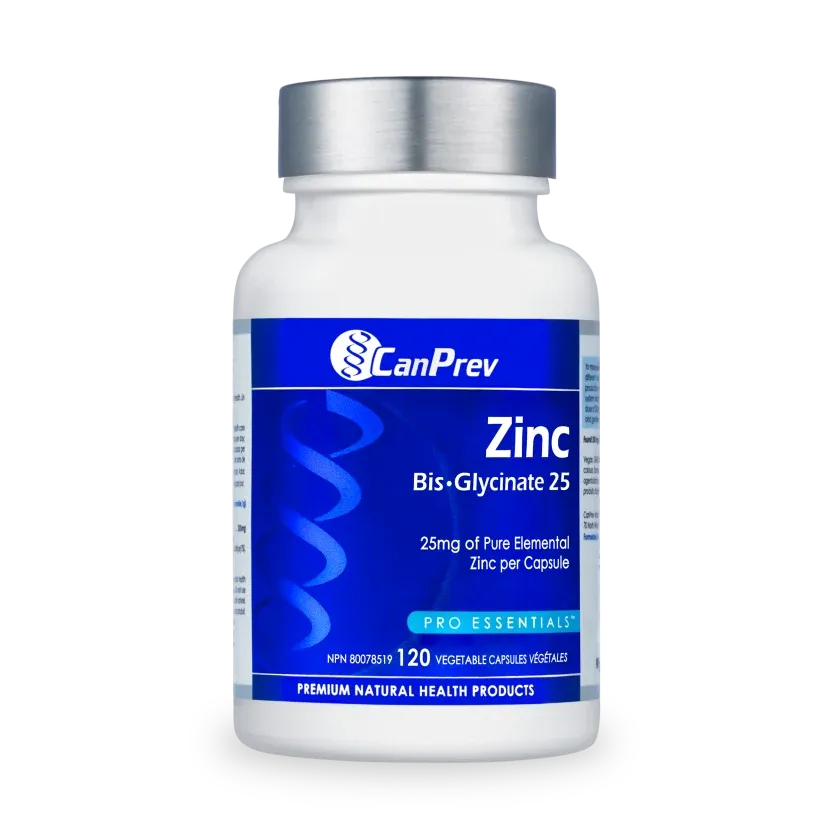 CANPREV ZINC BISGLYCINATE (25mg) 120VCAPS