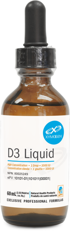 XYMOGEN D3 LIQUID (1000IU) 60ML
