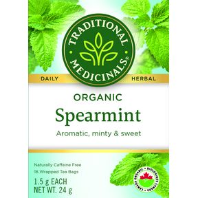TRADITIONAL MEDICINALS SPEARMINT TEA 16 BAGS