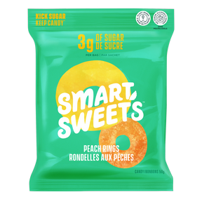 SMART SWEETS PEACH RINGS (VEGAN) 50G